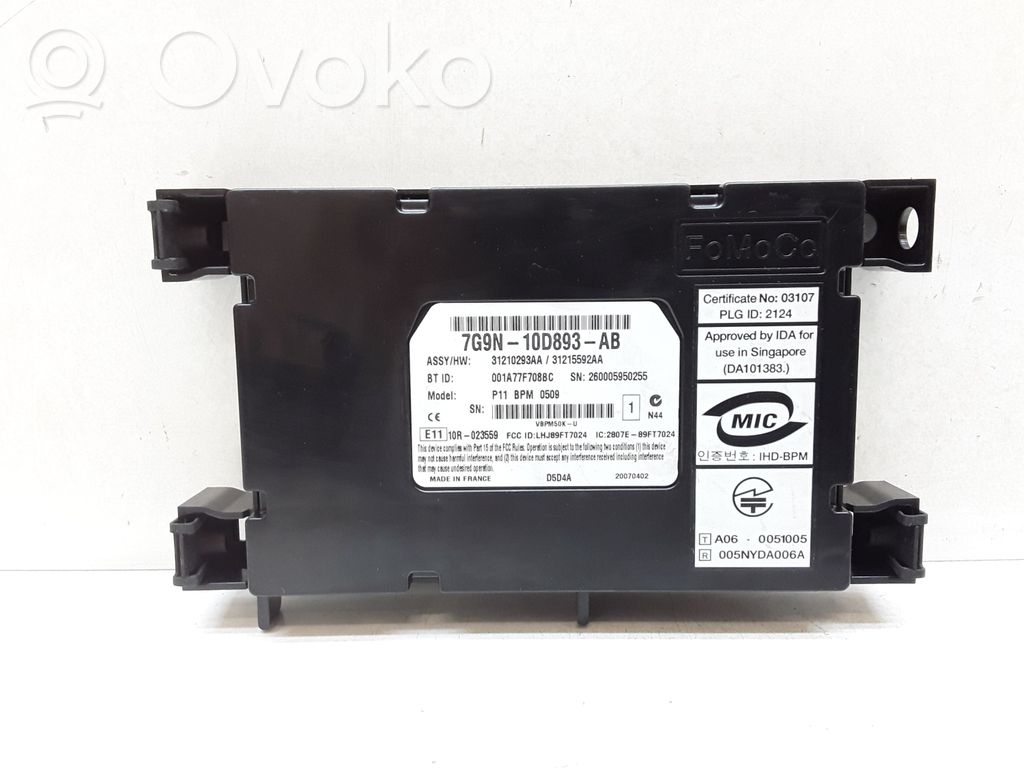 Bluetooth modulis   31210293,31210293,7G9N10D893AB,7G9N10D893AB