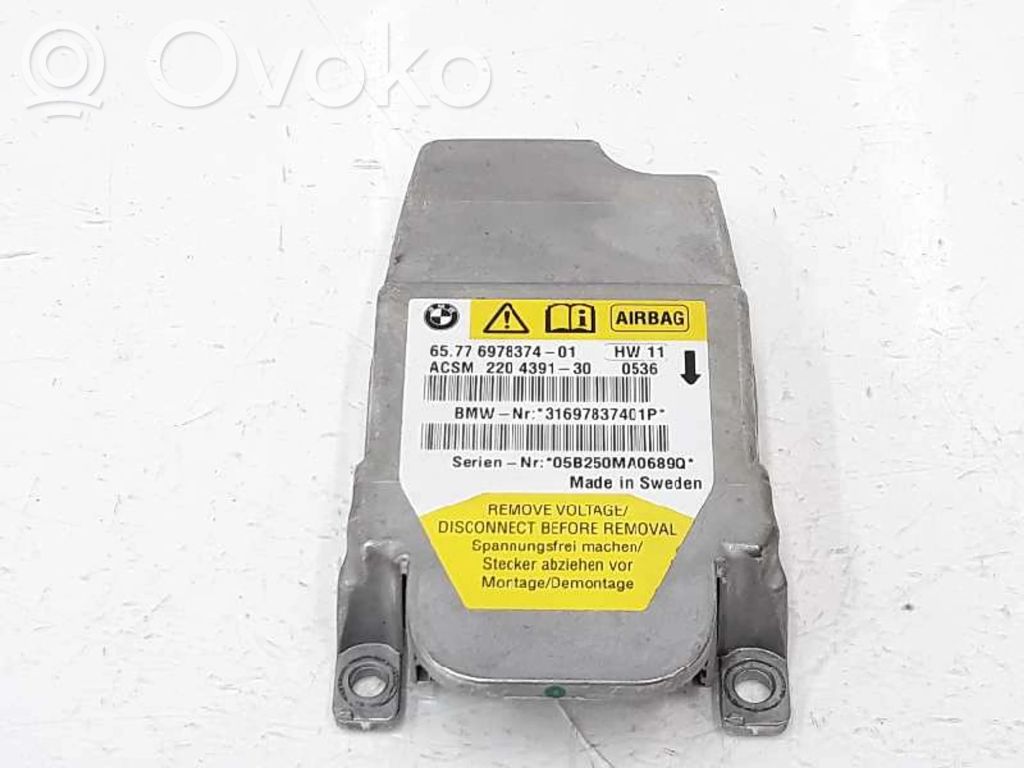Unidad de control/módulo del Airbag   65776978374,65779172019