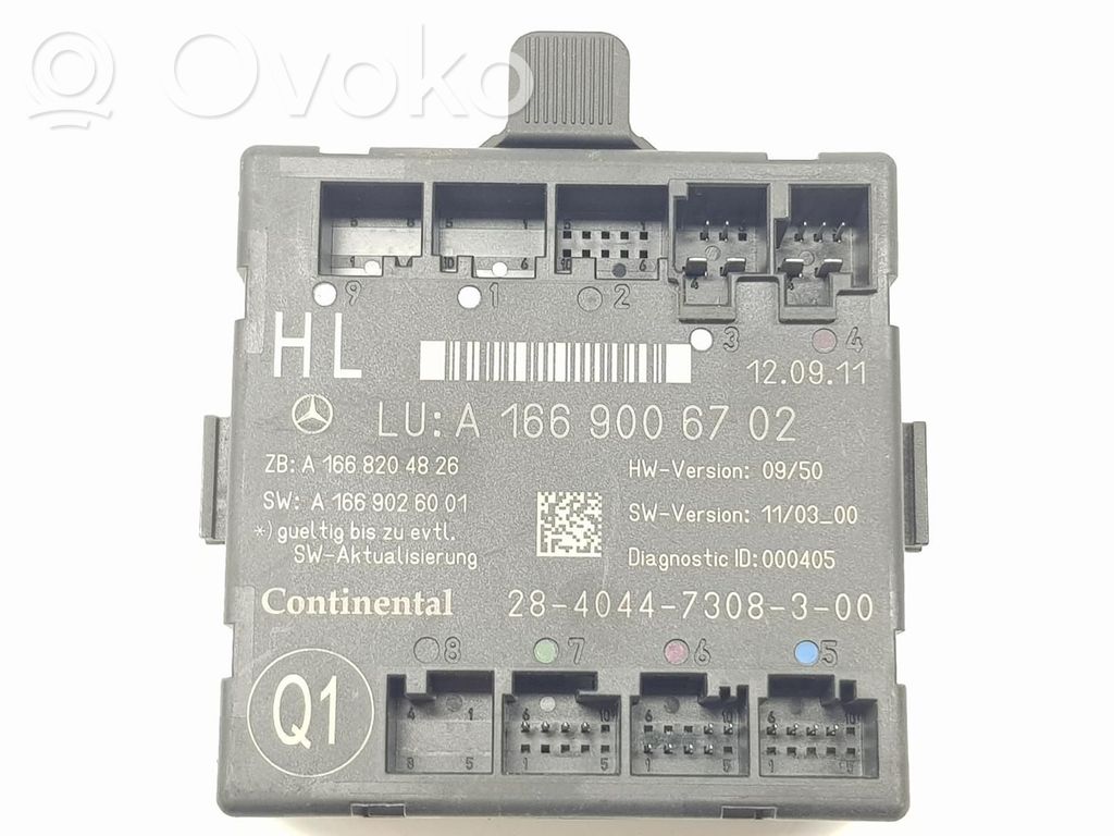 Mercedes-Benz ML AMG W166 Alte unități/module de control 
