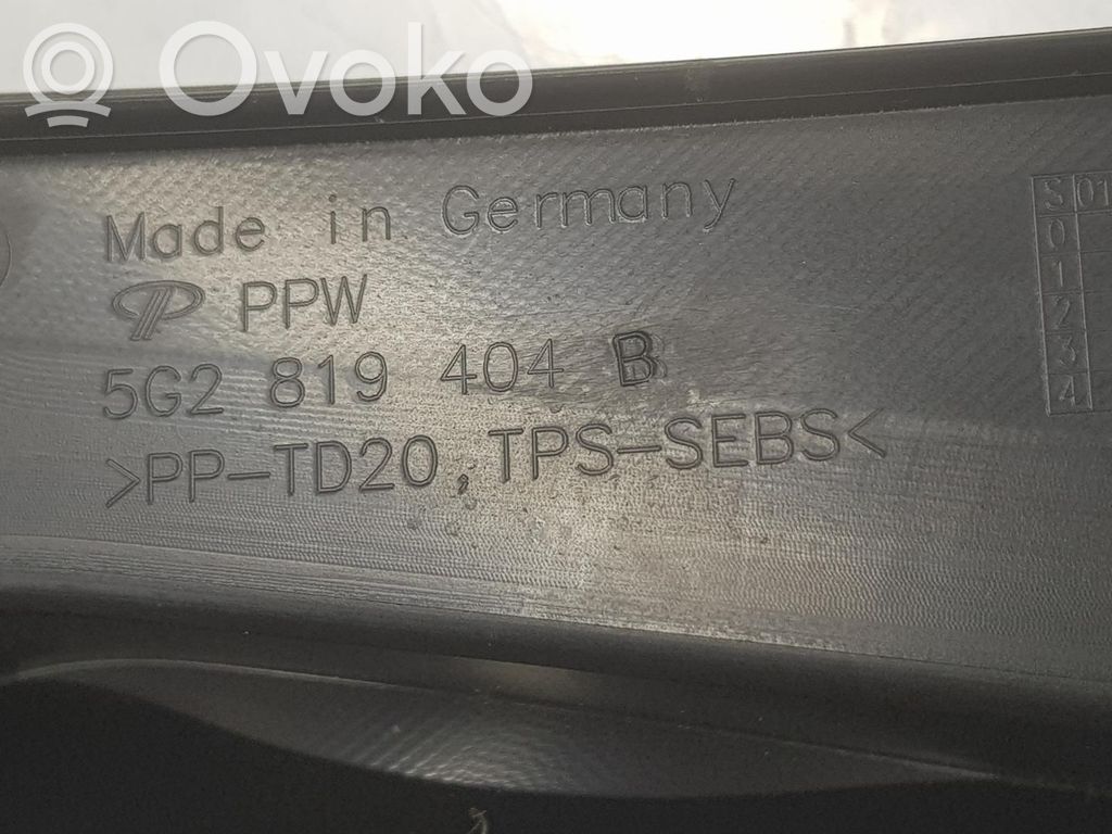 Volkswagen Golf VII Pyyhinkoneiston lista 