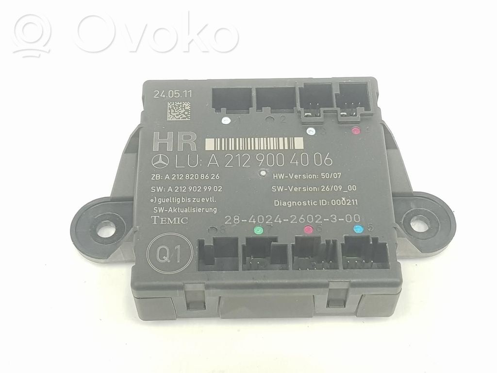Mercedes-Benz C W204 Alte unități/module de control