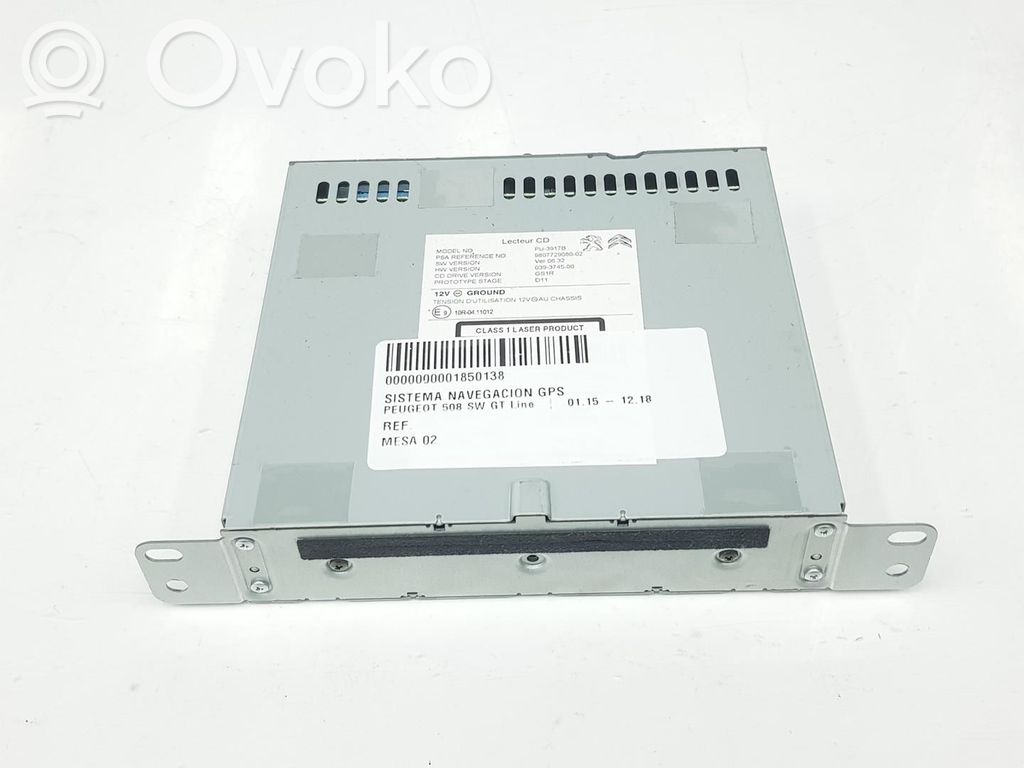 Peugeot 508 Panel / Radioodtwarzacz CD/DVD/GPS 
