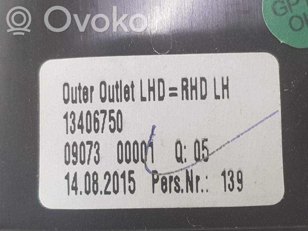 Opel Astra K Luftausströmer Lüftungsdüse Luftdüse Mitte 