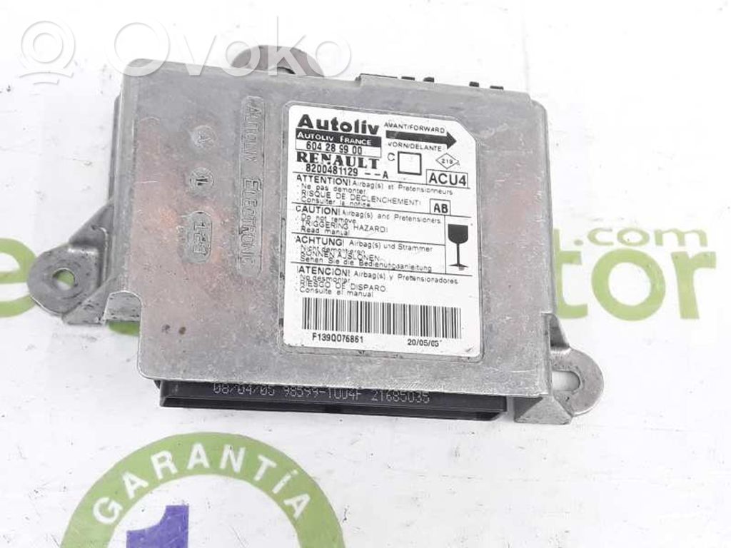 Renault Megane II Airbag control unit/module 
