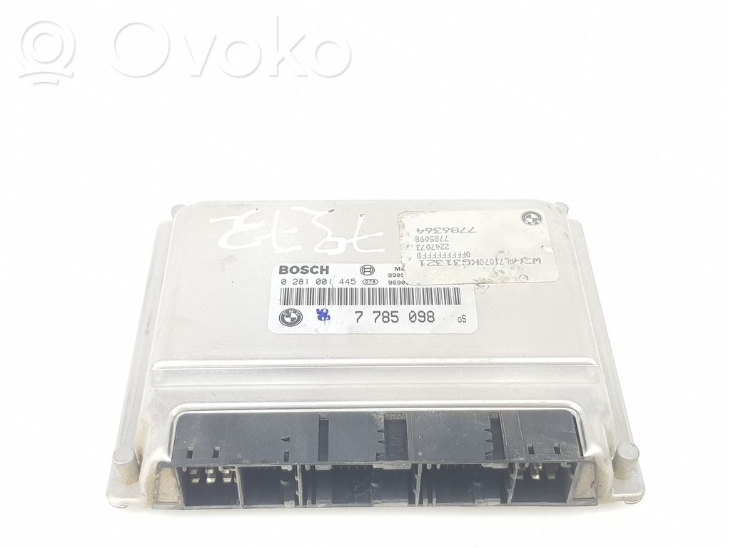 BMW 3 E46 Unitate/modul de control motor 