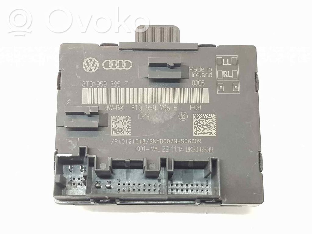 Audi A5 Sportback 8TA Centralina/modulo chiusura centralizzata portiere 