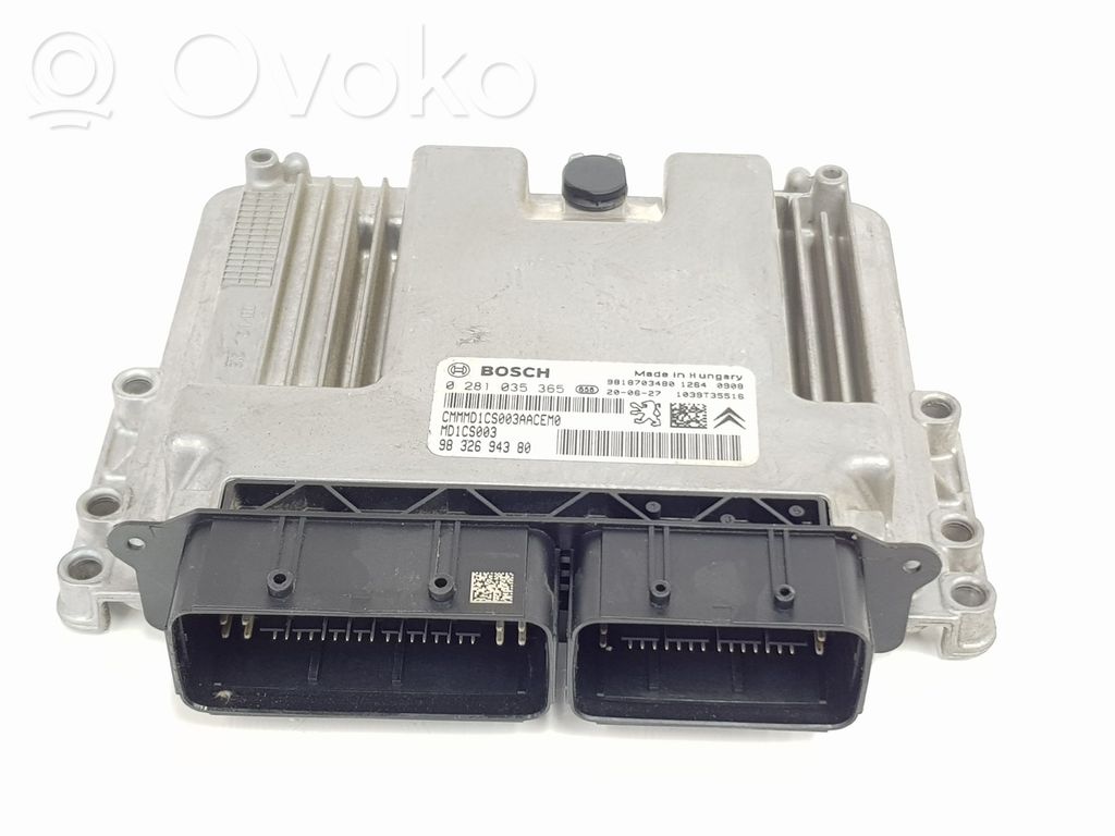 Peugeot 308 Sterownik / Moduł ECU 