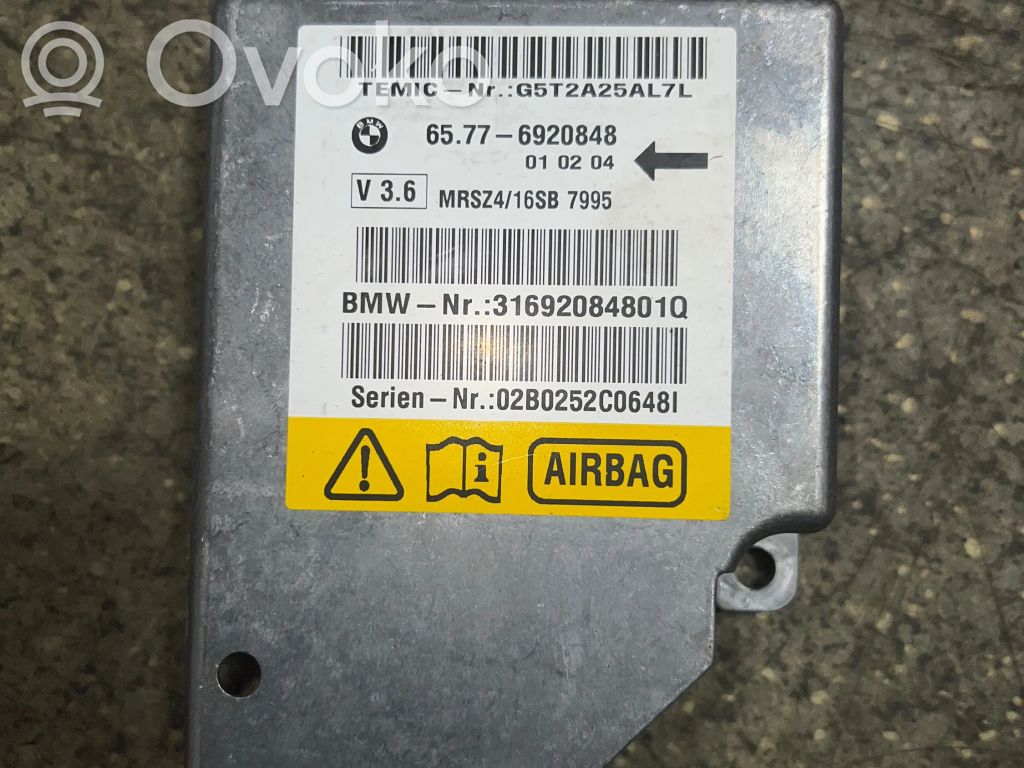 Airbag control unit/module   6920848,31692084,010204,MRSZ416SB