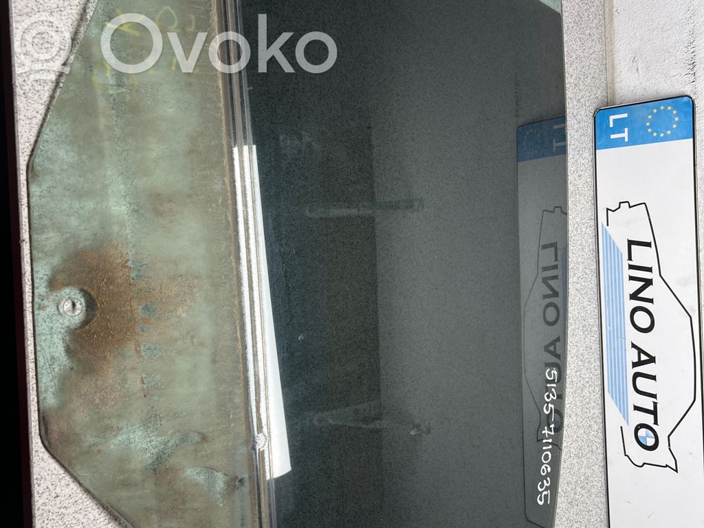 BMW 5 E60 E61 aizmugurējo durvju stikls 