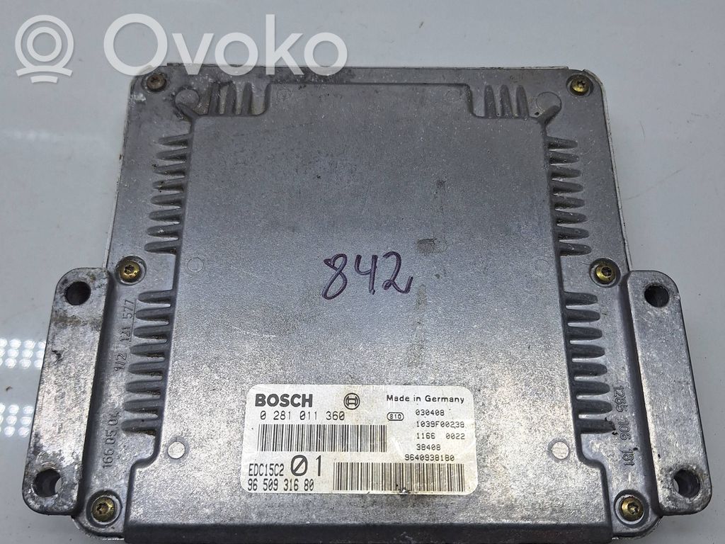 Peugeot 406 Engine control unit/module 