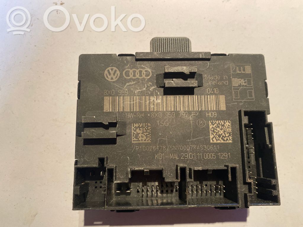 Skoda Superb B6 (3T) Unité de commande module de porte 