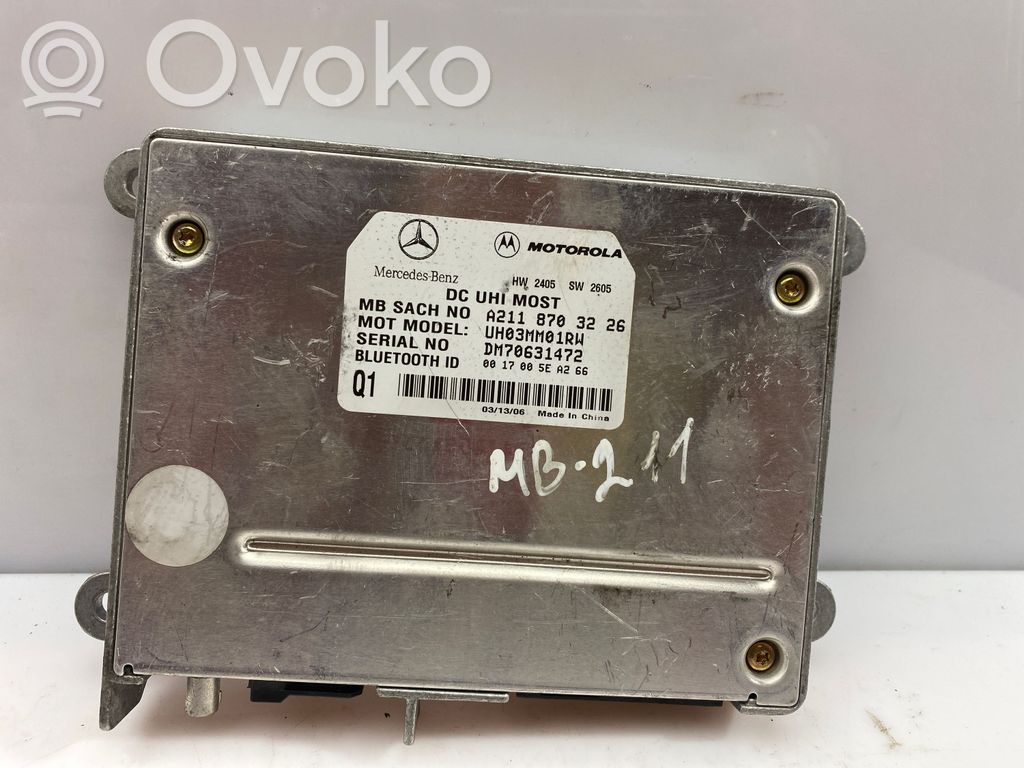 Bluetooth control unit module   A2118703226