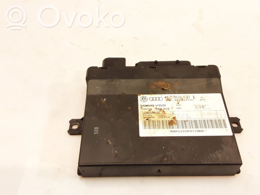 Audi A8 S8 D3 4E Keyless go vadības bloks 
