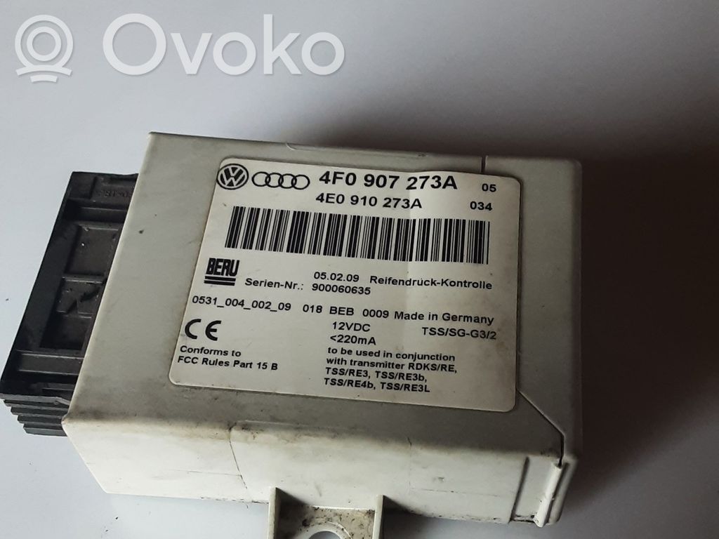 Audi A8 S8 D3 4E Rengaspaineen valvontayksikkö 