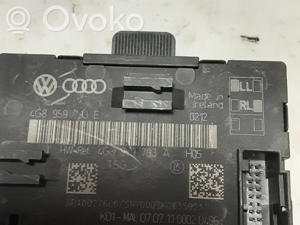 Audi A6 C7 Oven ohjainlaite/moduuli 