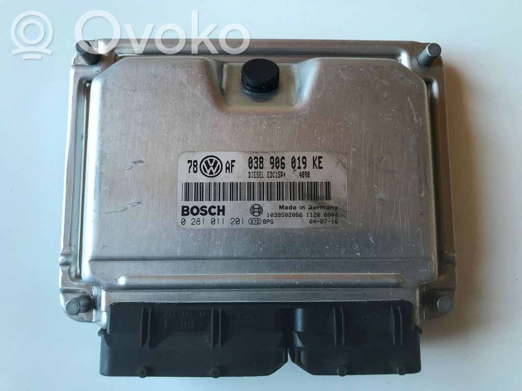 Engine control unit/module   038906019KE,0281011201,EDC15P