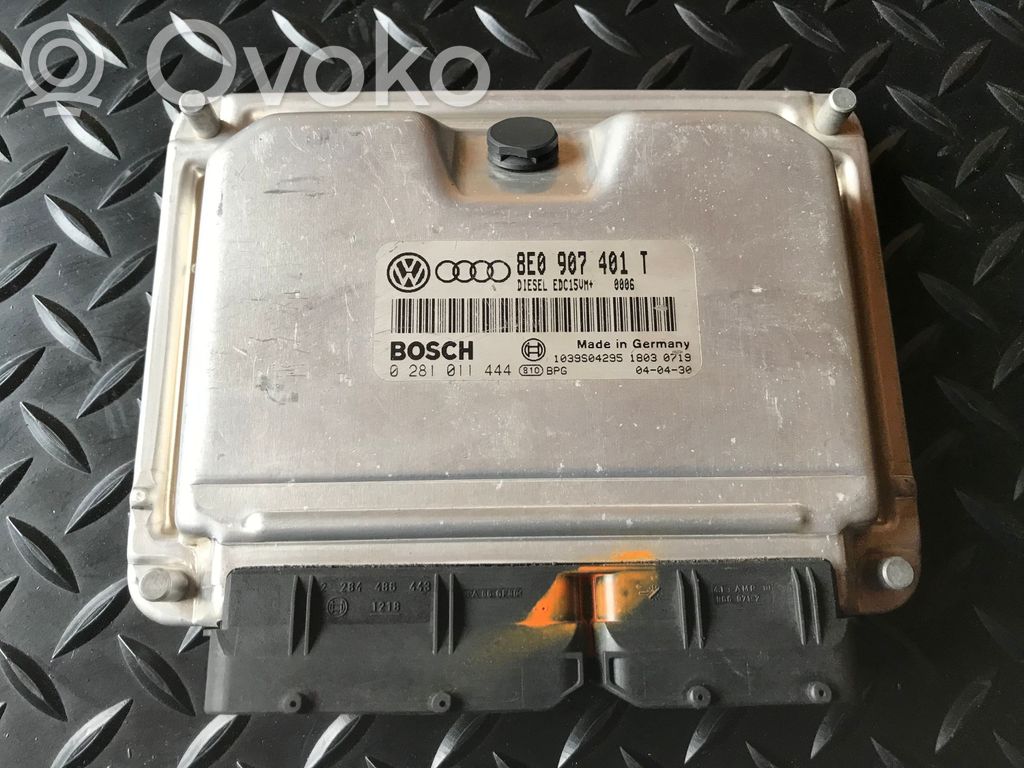Engine control unit/module   8E0907401T,0281011444,EDC15VM