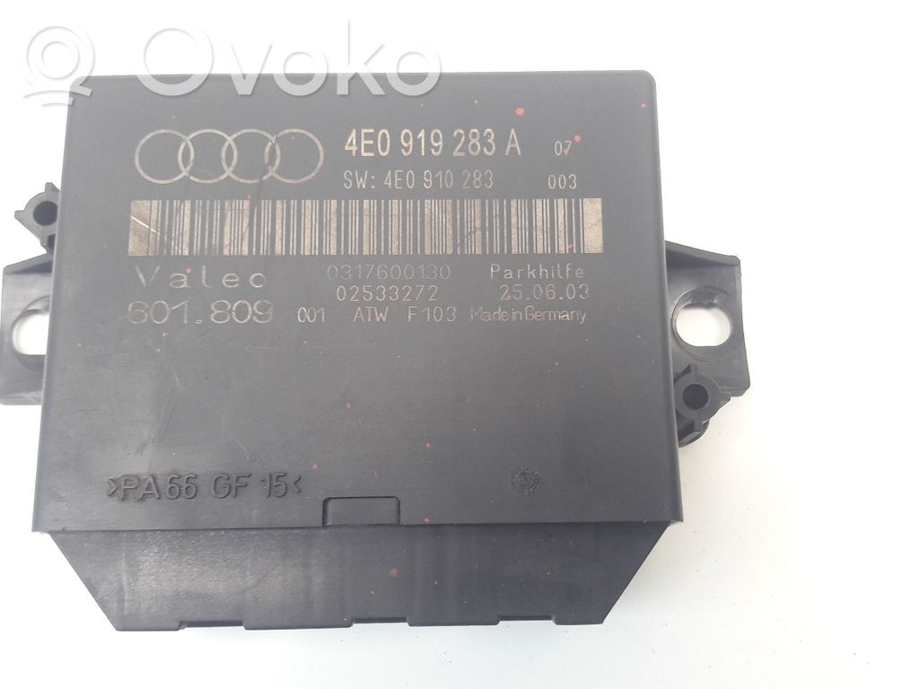 Unité de commande, module PDC aide au stationnement   4E0919283A,4E0910283