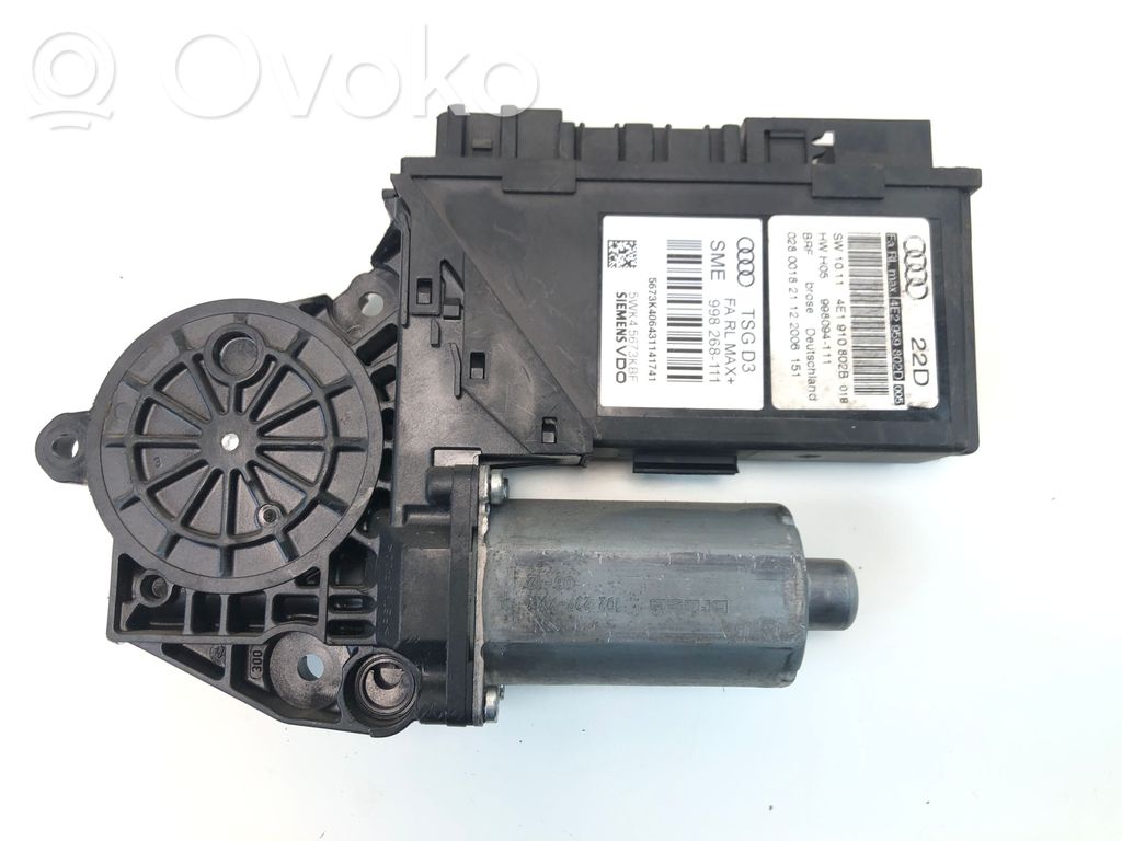 Audi A8 S8 D3 4E Front door window regulator motor 