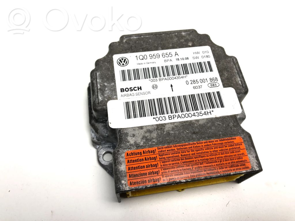 Airbag control unit/module   1Q0959655A,0285001868