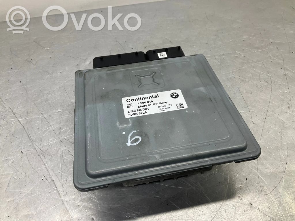 Engine control unit/module   7596019,090640649,5WK93728,DMEMSD81