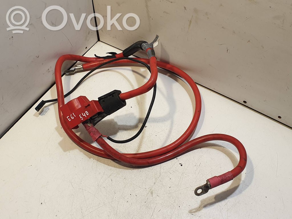 BMW 5 E60 E61 Pliusinis laidas (akumuliatoriaus) 