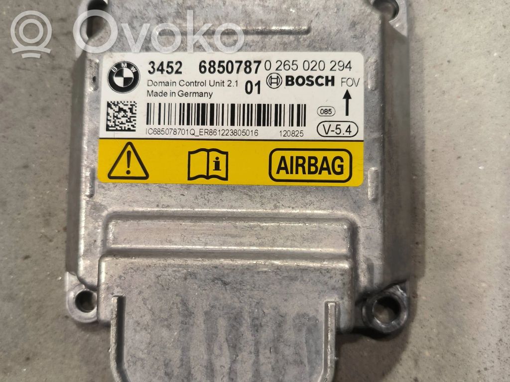 Airbag control unit/module   6850787,0265020294