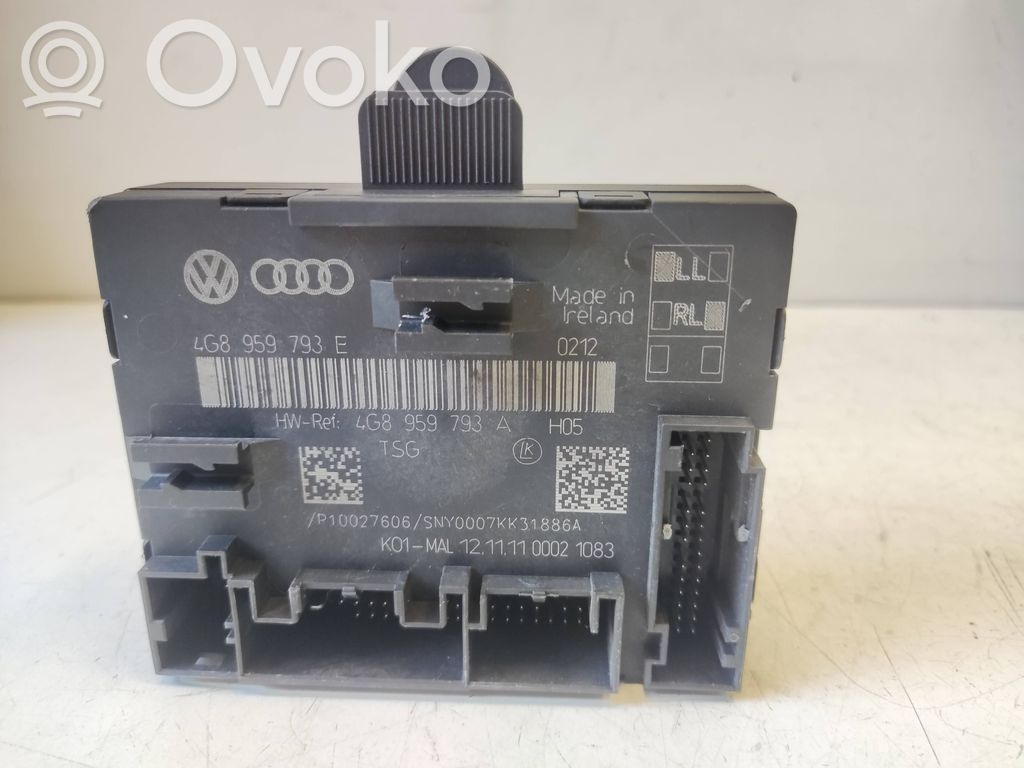 Audi A7 S7 4G Unitate/modul comandă uși 