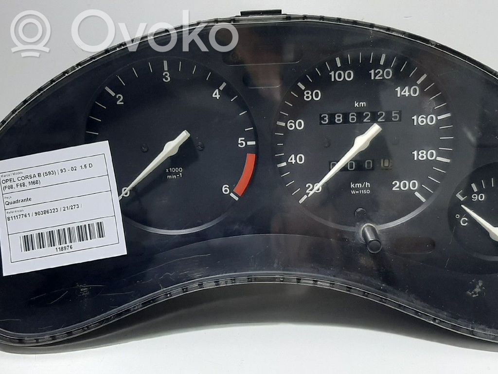 Speedometer (instrument cluster)   81117761,90386323