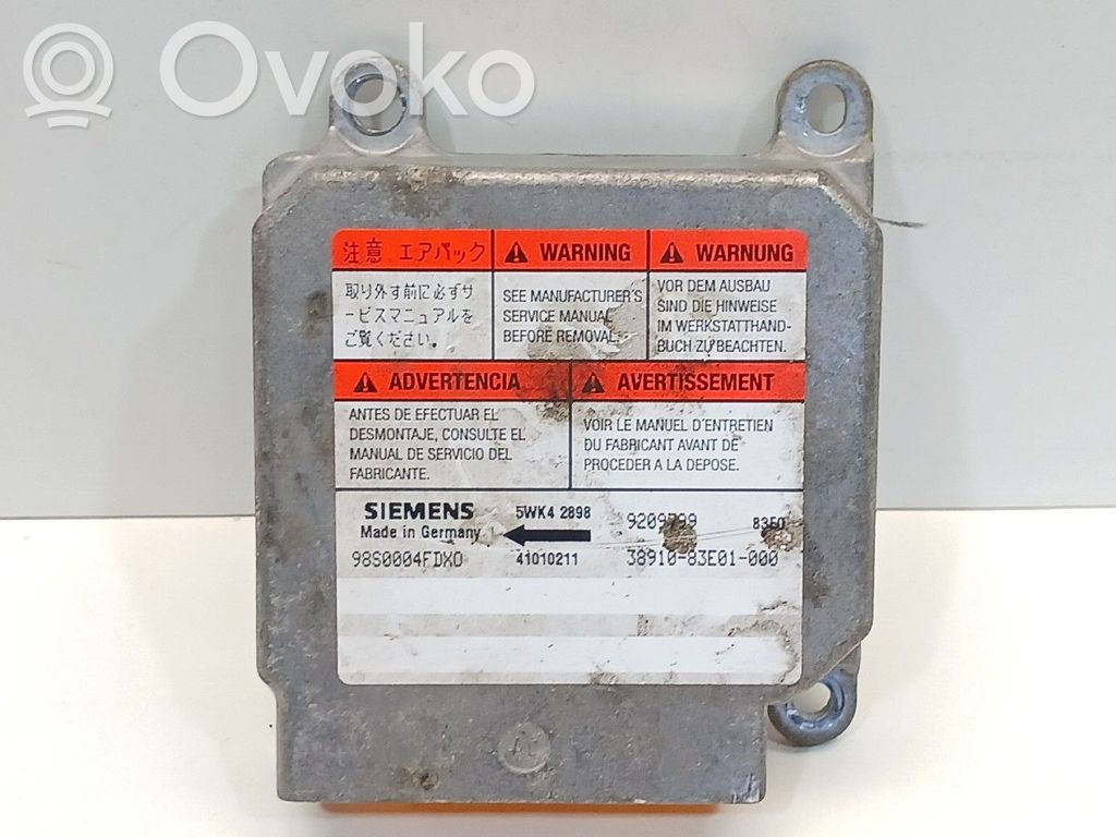 Opel Agila A Airbag control unit/module 