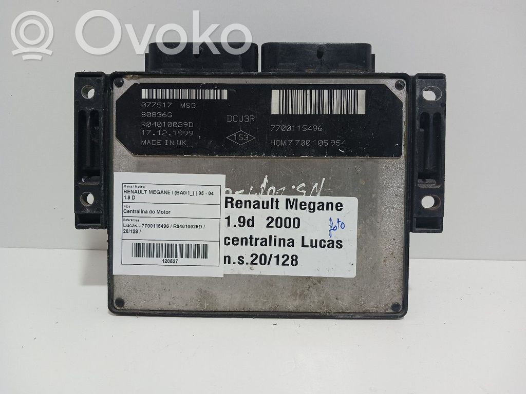 Renault Megane I Engine control unit/module 