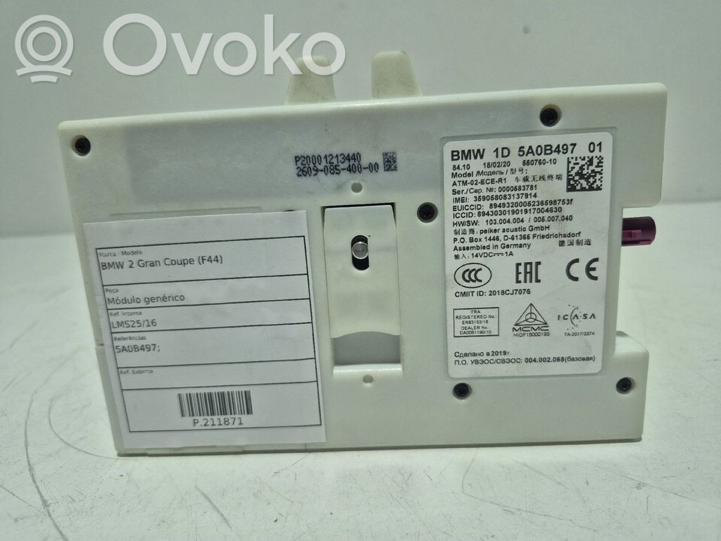 BMW 2 F44 Alte unități/module de control 