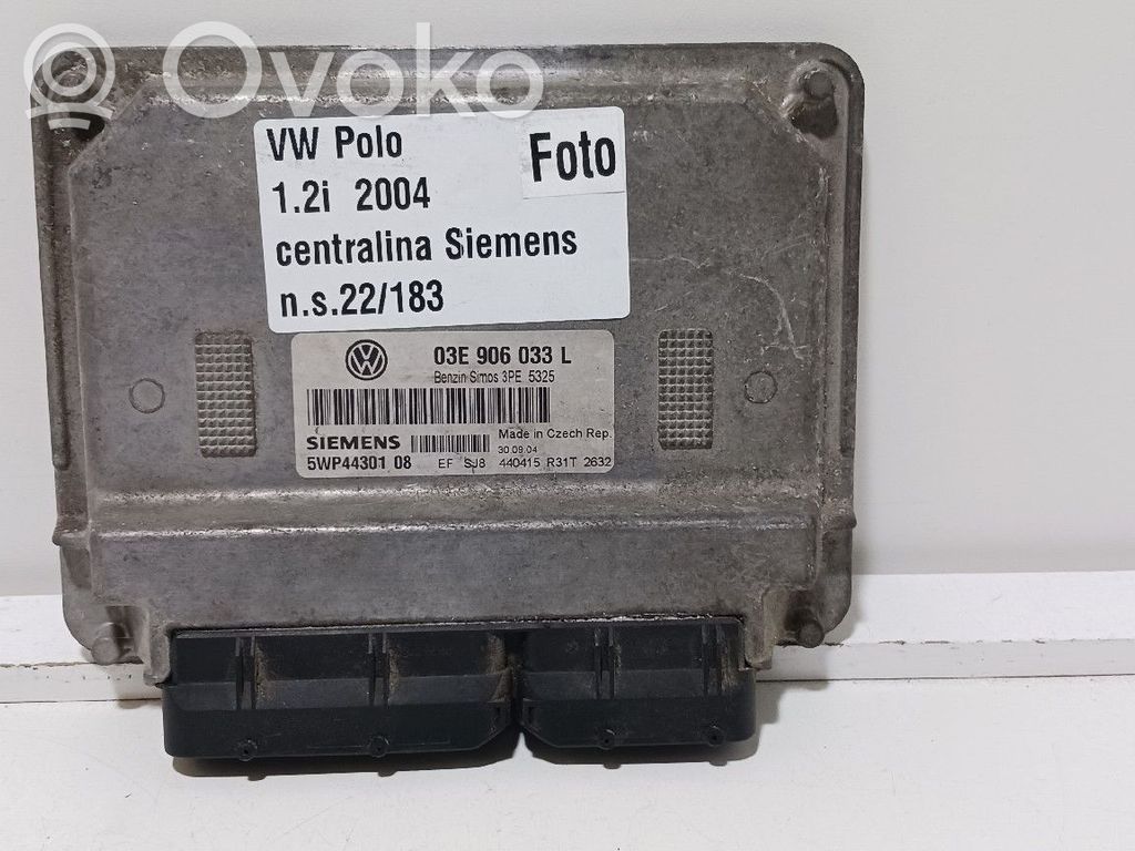 Engine control unit/module   03E906033L,3PE5325,5WP4430108
