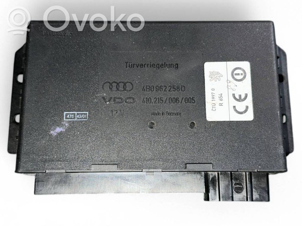 Audi A6 S6 C5 4B Mukavuusmoduuli 