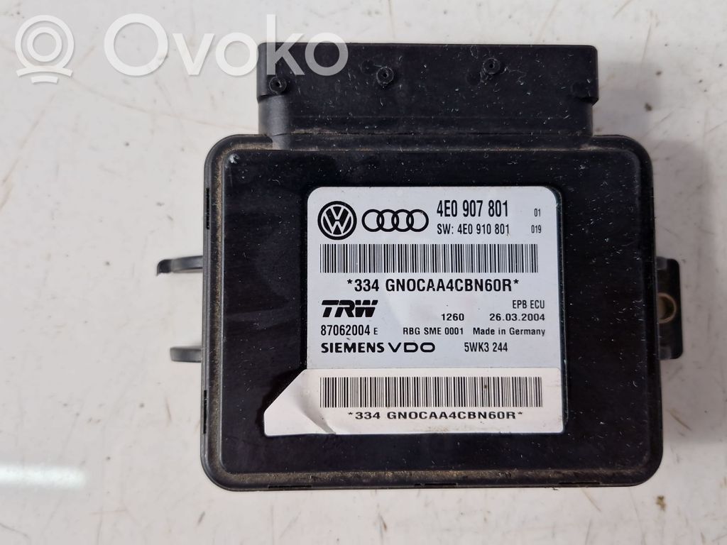 Audi A8 S8 D4 4H Hand brake control module 