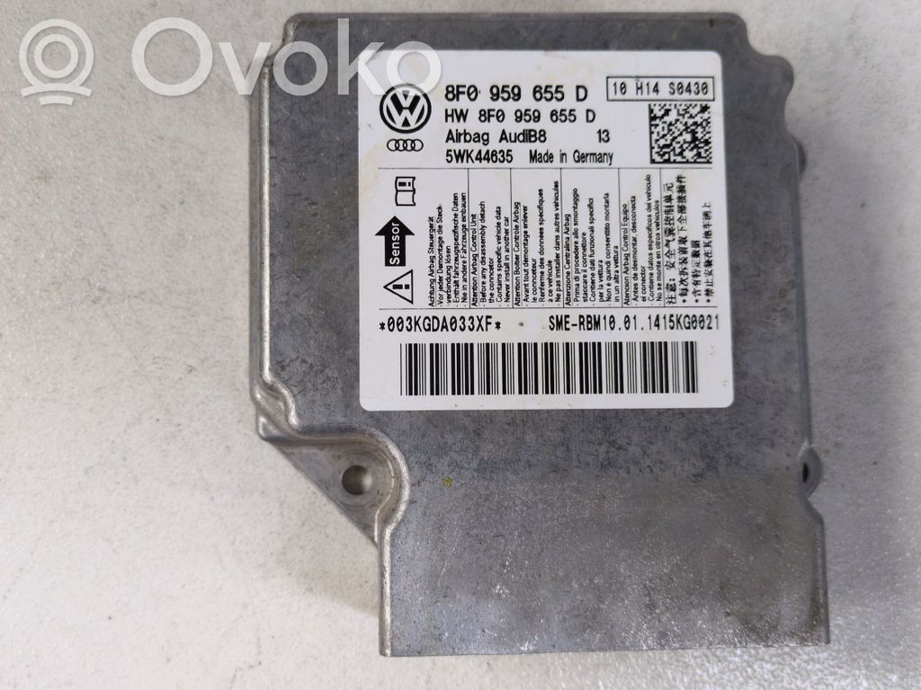 Audi A5 Sportback 8TA Airbag control unit/module 