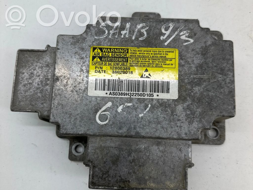 Saab 9-3 Ver2 Airbag control unit/module 