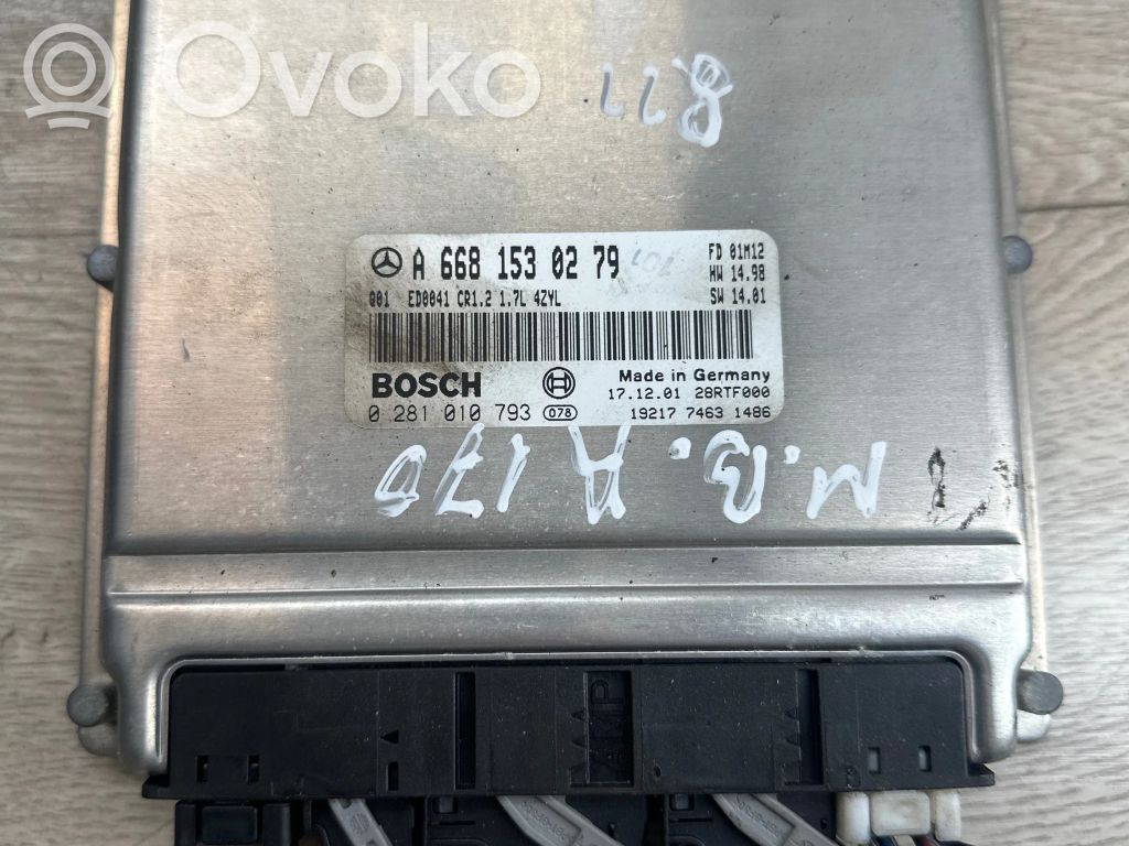 Mercedes-Benz A W168 Engine control unit/module 