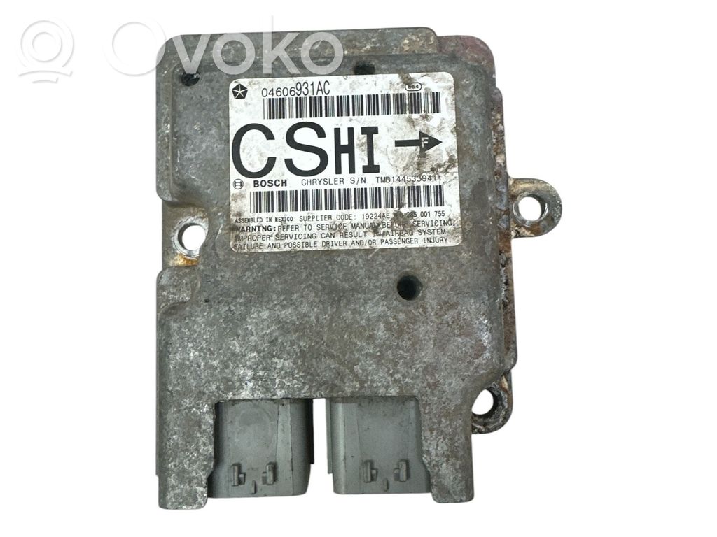 Chrysler Pacifica Airbag control unit/module 