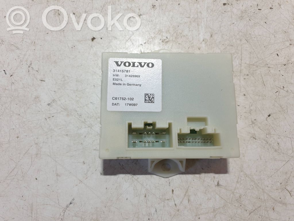 Volvo XC60 Tailgate/trunk control unit/module 