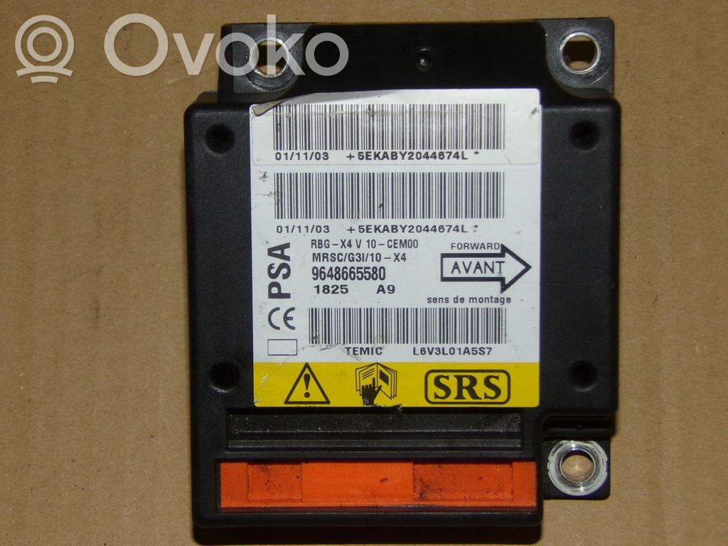 Airbag control unit/module   9648665580