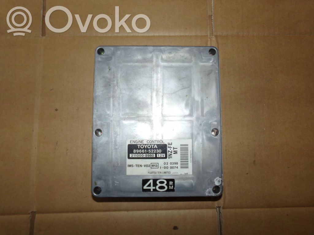 Toyota Yaris Verso Engine control unit/module 