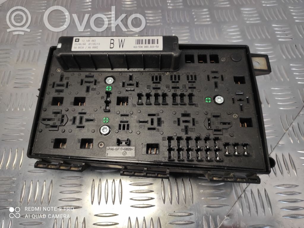 Opel Astra H Fuse box set 