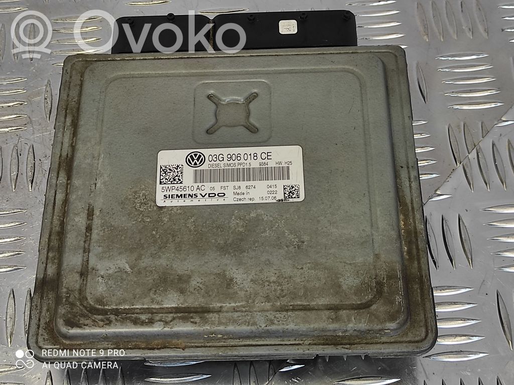 Volkswagen PASSAT B6 Engine control unit/module 