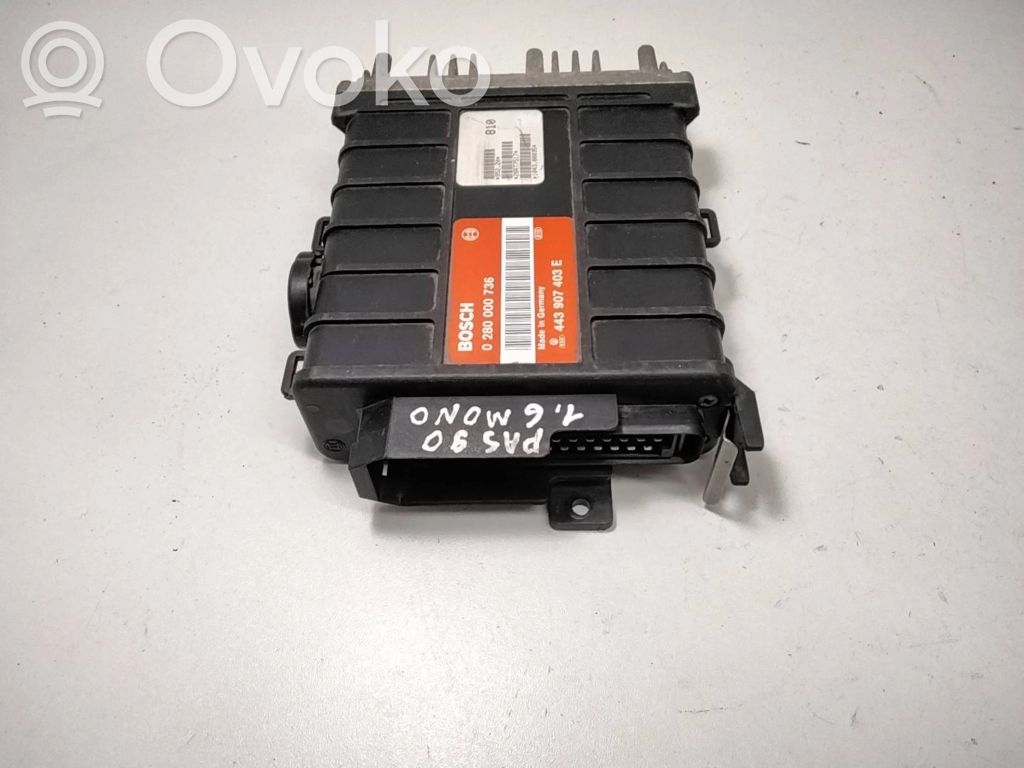 Engine control unit/module   443907403E,28RT7517,0280000736