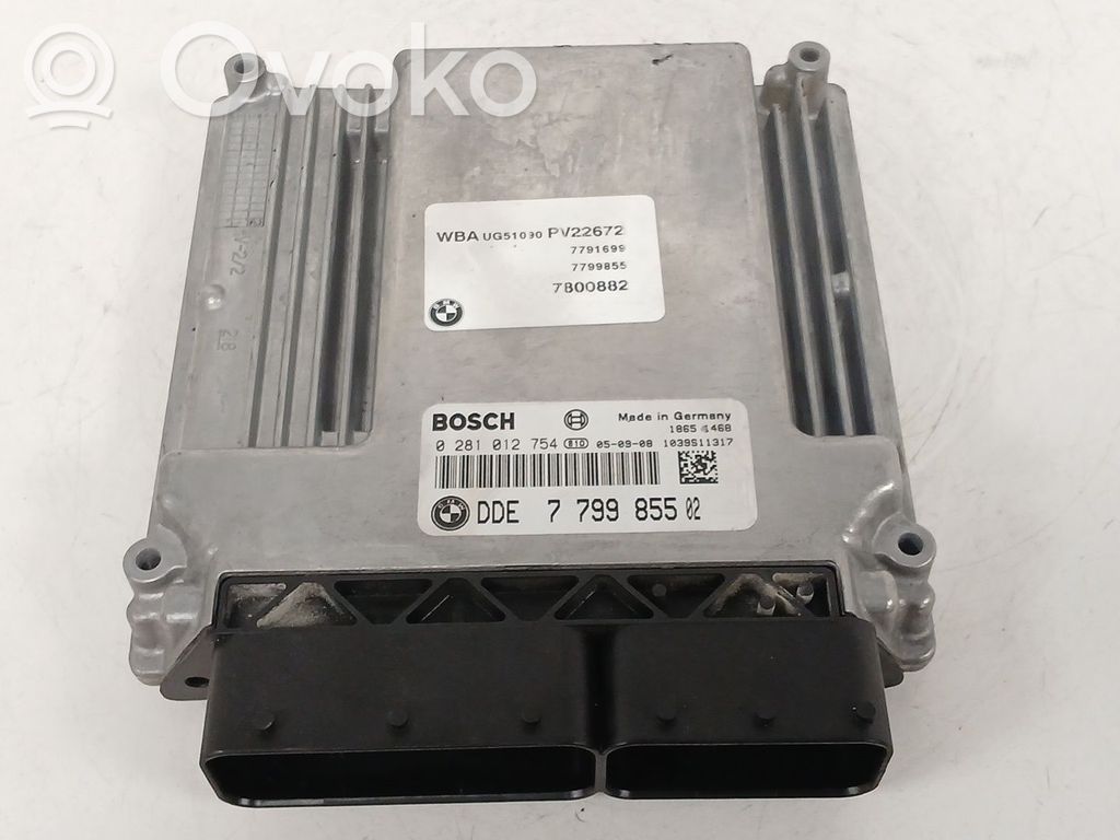 BMW 1 E81 E87 Unidad de control/módulo del motor 