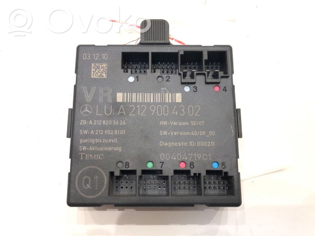 Mercedes-Benz C W204 Autres unités de commande / modules 