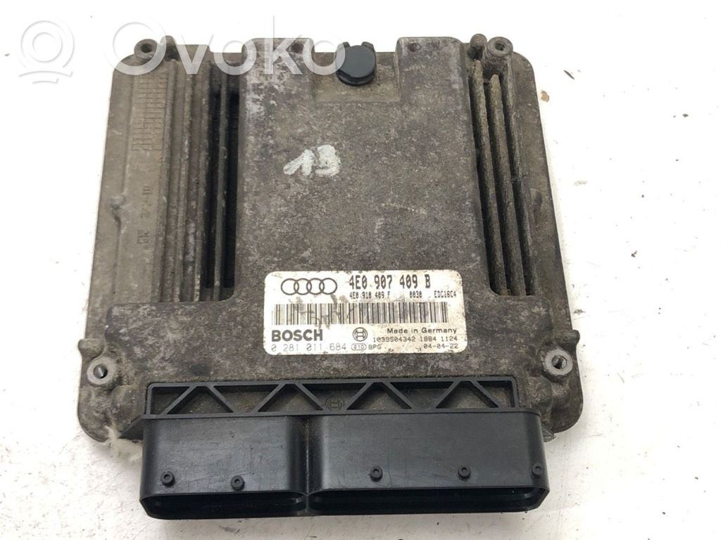 Audi A8 S8 D3 4E Motorsteuergerät ECU 