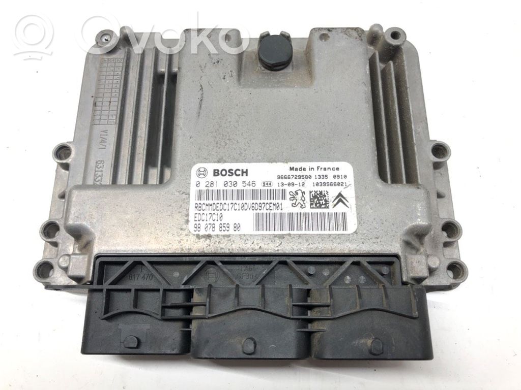 Citroen C-Elysée Unité de commande, module ECU de moteur 