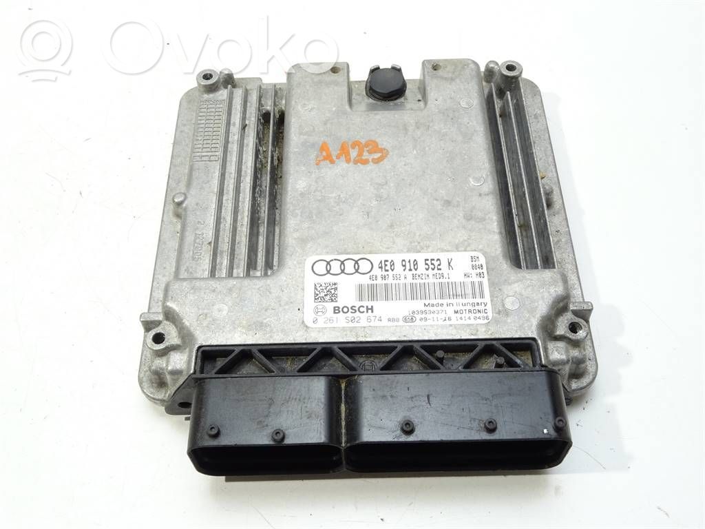 Audi A8 S8 D3 4E Centralina/modulo motore ECU 